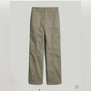 Madewell The Curvy Garment-Dyed '90s Straight Cargo Pant Khaki Size 26